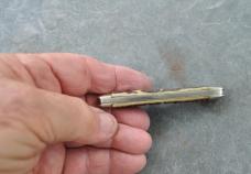 Hoffritz Seahorse 3 5/8" Gnarly Italian Stag 2 Blades Nickel BolstersPins & Shield Near Mint