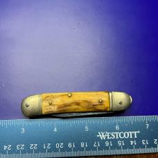Hubertus Solingen Leverlock Automatic Knife Stag Scales (READ)