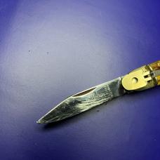 Hubertus Solingen Leverlock Automatic Knife Stag Scales (READ)