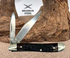 CASE XX 6220 USA VINTAGE 1977 PEANUT 2 BLADE FOLDING POCKET KNIFE 6220 (09)