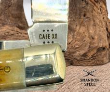 CASE XX USA 6 DOT 2024 BROWN BONE FULL SIZE TRAPPER 2 BLADE KNIFE 6254 (11)