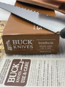 Buck Knives USA Saw Buck Model 15400 New In Box With Papers And Sheath