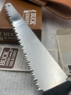 Buck Knives USA Saw Buck Model 15400 New In Box With Papers And Sheath