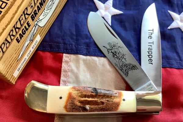 Vintage Parker IMAI “The Trapper” Mdl# K-77 Large Trapper Knife Vintage Parker IMAI “The Trapper” Mdl# K-77 Large Trapper Knife