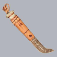 Vintage 1990s Finnish Sami Puukko Knife Unna Niibas by Master Valto Salmi #8733