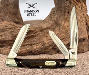 Buck Model 373 Trio 3 Blade Traditional Folding Pocket Knife w/ Wood Handle (29)