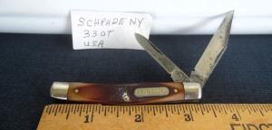 VINTAGE SCHRADE NY 33OT OLD TIMER USA 3-1/4" JACK KNIFE USED FROM STORAGE GOOD OLD ADDITION
