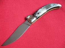 Lepre Quality Italian Unique Switchblade Knife Horn Limited Edition 2015 MANIAGO ITALY w/Certificate
