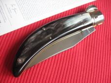 Lepre Quality Italian Unique Switchblade Knife Horn Limited Edition 2015 MANIAGO ITALY w/Certificate