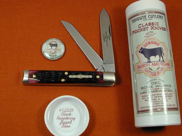 Great Eastern Cutlery GEC Black Raspberry Jigged Bone Town Physicians Knife NIT USA Made 412226 Great Eastern Cutlery GEC Black Raspberry Jigged Bone Town Physicians Knife NIT USA Made 412226