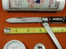 Great Eastern Cutlery GEC Black Raspberry Jigged Bone Town Physicians Knife NIT USA Made 412226