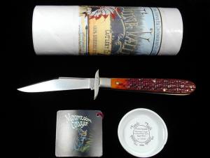 Tuna Valley Cutlery Catalina Wine Jigged Bone Mountain Cougar Swing Guard Knife Rare 1 of 10 COA USA