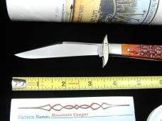 Tuna Valley Cutlery Catalina Wine Jigged Bone Mountain Cougar Swing Guard Knife Rare 1 of 10 COA USA