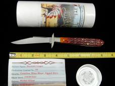 Tuna Valley Cutlery Catalina Wine Jigged Bone Mountain Cougar Swing Guard Knife Rare 1 of 10 COA USA