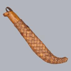 Vintage 1940s Finnish WWII Trench Art Puukko Knife with Birchbark Sheath #8735