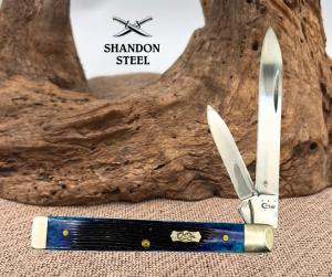 Case XX USA Caribbean Blue Bone 2012 Full Size Doctor's Knife 6285ss 2 Blade(12)