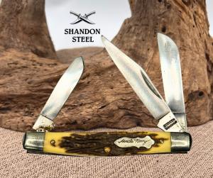 Schrade+ Uncle Henry USA 834UH 3 Blade Medium Stockman Folding Pocket Knife (42)