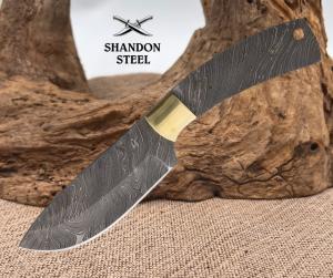 Knifemaking Damascus Skinner Drop Point Blade Blank BL146D Make a Custom Knife