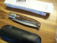 A.G.A. Campolin Pattada Scarce Italian Automatic Genuine Stag/Antler UNUSED W/Pouch & Box