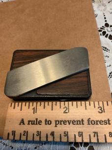 Never worn Gerber belt buckle knife wood vintage 