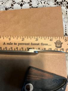 Never worn Gerber belt buckle knife wood vintage 