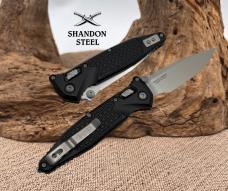 Microtech Socom Ram-Lok w/ Aluminum Frag Handles & S/E Stonewash 160RL-10FR