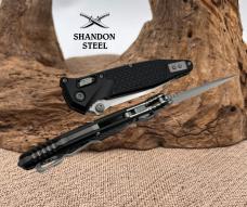 Microtech Socom Ram-Lok w/ Aluminum Frag Handles & S/E Stonewash 160RL-10FR