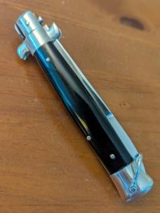 Japanese Pick Lock, JPL BLK ACRILIC 23CM-9INCH BAYONET NICKEL SILVER BOLSTERS, BRASS EVERYTHING ELSE