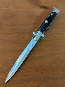 Japanese Pick Lock, JPL BLK ACRILIC 23CM-9INCH BAYONET NICKEL SILVER BOLSTERS, BRASS EVERYTHING ELSE