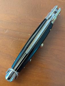 Japanese Pick Lock, JPL BLK ACRILIC 23CM-9INCH BAYONET NICKEL SILVER BOLSTERS, BRASS EVERYTHING ELSE