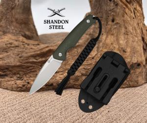 CIVIVI Altus Fixed Blade Knife OD Green G10 Handle Kydex Sheath C20076B-1