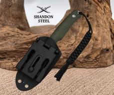 CIVIVI Altus Fixed Blade Knife OD Green G10 Handle Kydex Sheath C20076B-1