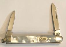 New Without Box Case Mother of Pearl Pen  Knife with bail