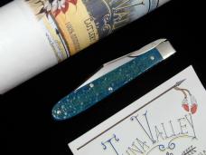 Tuna Valley Cutlery Blue Fugates Jigged Bone Mountain Cougar Swing Guard Knife Rare 1 of 10 COA USA