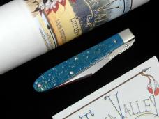 Tuna Valley Cutlery Blue Fugates Jigged Bone Mountain Cougar Swing Guard Knife Rare 1 of 10 COA USA