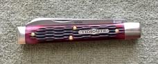 GEC  #41 Tidioute Town Physician Knife Black Raspberry Jigged Bone 412226 NEW