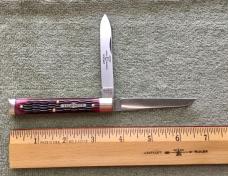 GEC  #41 Tidioute Town Physician Knife Black Raspberry Jigged Bone 412226 NEW
