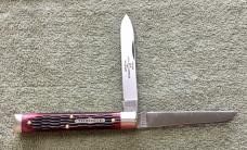 GEC  #41 Tidioute Town Physician Knife Black Raspberry Jigged Bone 412226 NEW
