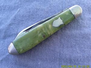 Federal Knife Company Syracuse NY Green Teardrop Jack