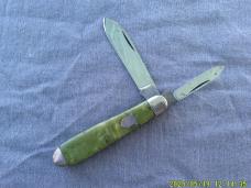 Federal Knife Company Syracuse NY Green Teardrop Jack