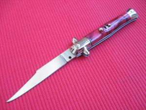 Vintage Italian Button Open Button Close Tourist Stiletto Knife - New Old Stock