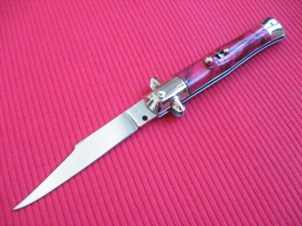 Vintage Italian Button Open Button Close Tourist Stiletto Knife - New Old Stock
