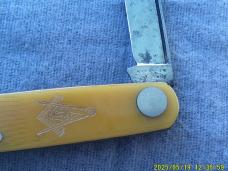 Hammer Brand New York Knife Co Freemason Masonic Knife