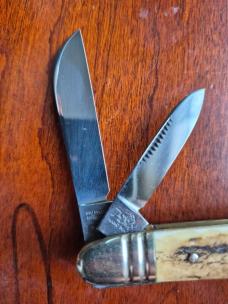 3 7/8" 1st Generation Bulldog 1984 Old Dominion Stag Handle 1 of 300 Knife Collectors 4-blade ODKCA,