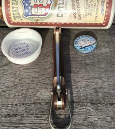 Great Eastern Cutlery 15S116 GEC Navy Knife Natural Canvas Micarta 440SS Nice!!