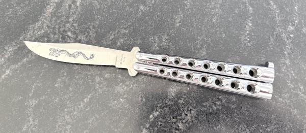 Vintage AWMA aka Asian World of Martial Arts Balisong Butterfly Knife, Japan Vintage AWMA aka Asian World of Martial Arts Balisong Butterfly Knife, Japan
