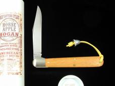 Great Eastern Cutlery GEC Smooth Texas Osage Orange Wood Horse Apple Hogan Knife NIT 651122SS USA
