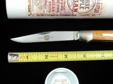Great Eastern Cutlery GEC Smooth Texas Osage Orange Wood Horse Apple Hogan Knife NIT 651122SS USA