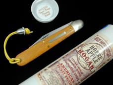 Great Eastern Cutlery GEC Smooth Texas Osage Orange Wood Horse Apple Hogan Knife NIT 651122SS USA