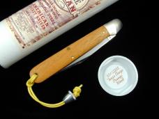 Great Eastern Cutlery GEC Smooth Texas Osage Orange Wood Horse Apple Hogan Knife NIT 651122SS USA